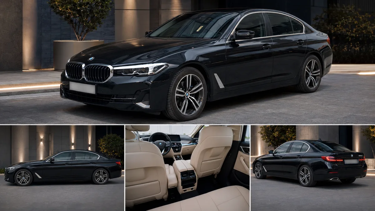 BMW 5 Series chauffeured executive sedan UAE