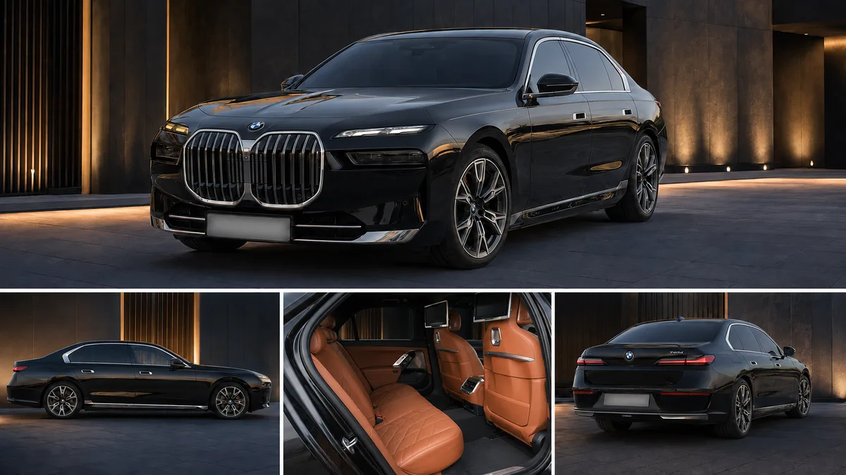BMW 7 Series chauffeured luxury sedan UAE