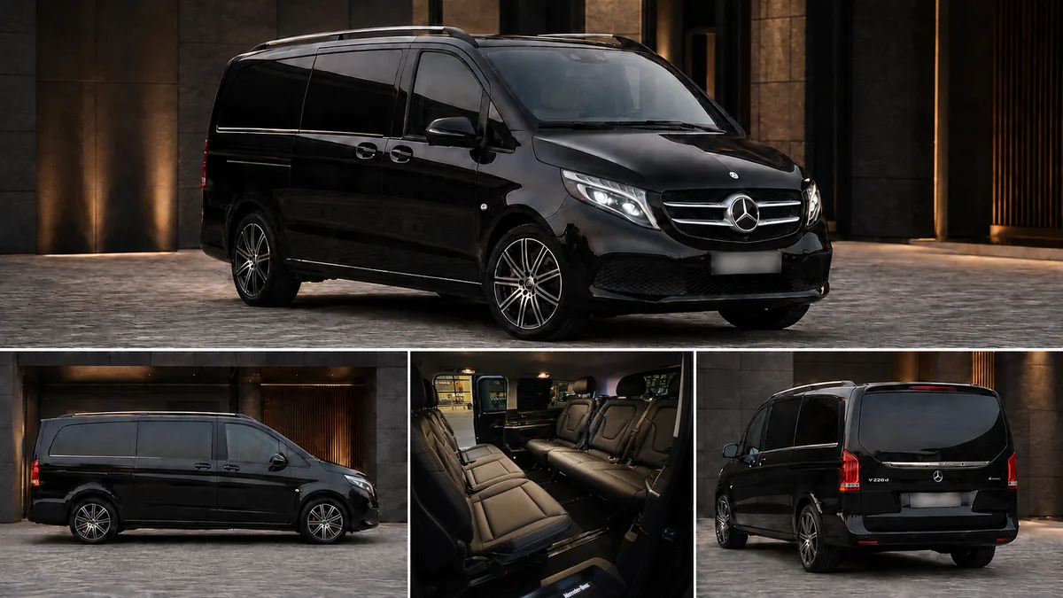 Mercedes-Benz V-Class chauffeured luxury van UAE